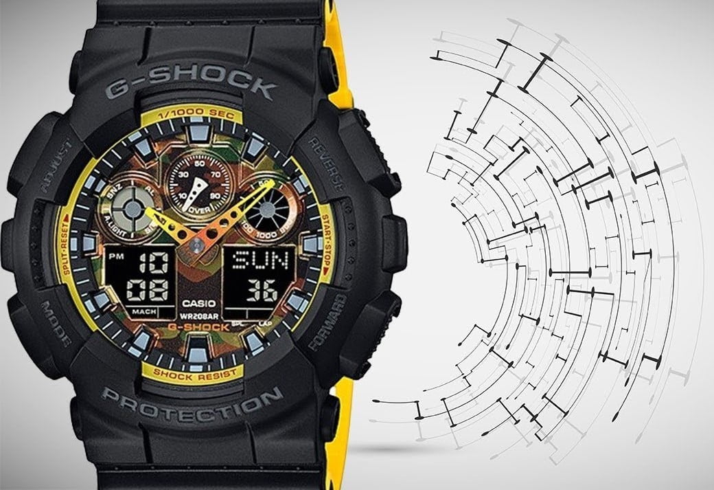 Đồng hồ G-Shock chính hãng GA-100BY-1A