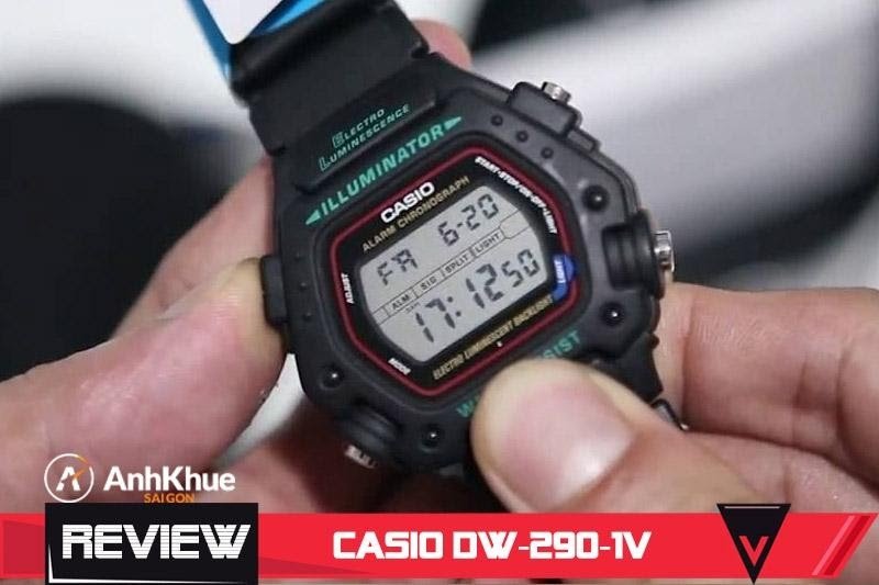 Review đánh giá mẫu đồng hồ Casio DW-290-1 giá không tới 2 triệu