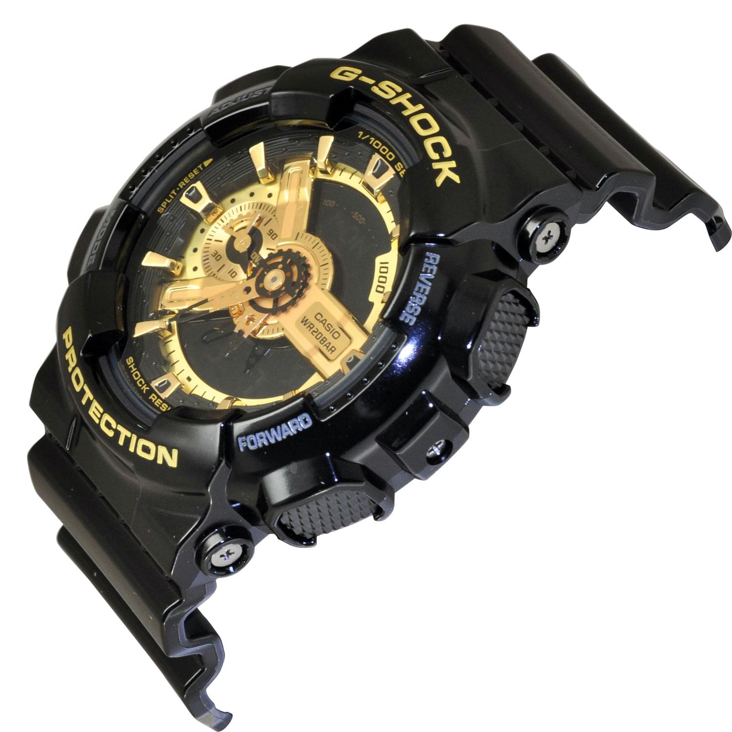 G Shock GA-110GB-1ADR có cả đồng hồ kim và số giúp người dùng thuận tiện quan sát thời gian