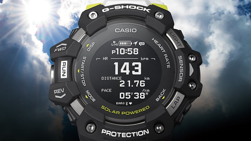 Casio G-Shock GBD-H1000 được nạp năng lượng từ năng lượng mặt trời