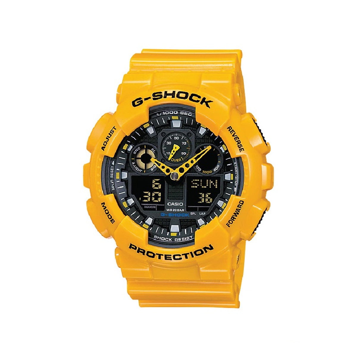 Tổng hợp các mẫu đồng hồ G-Shock màu vàng giá dưới 5 triệu Đồng hồ G-Shock GA-100A-9A