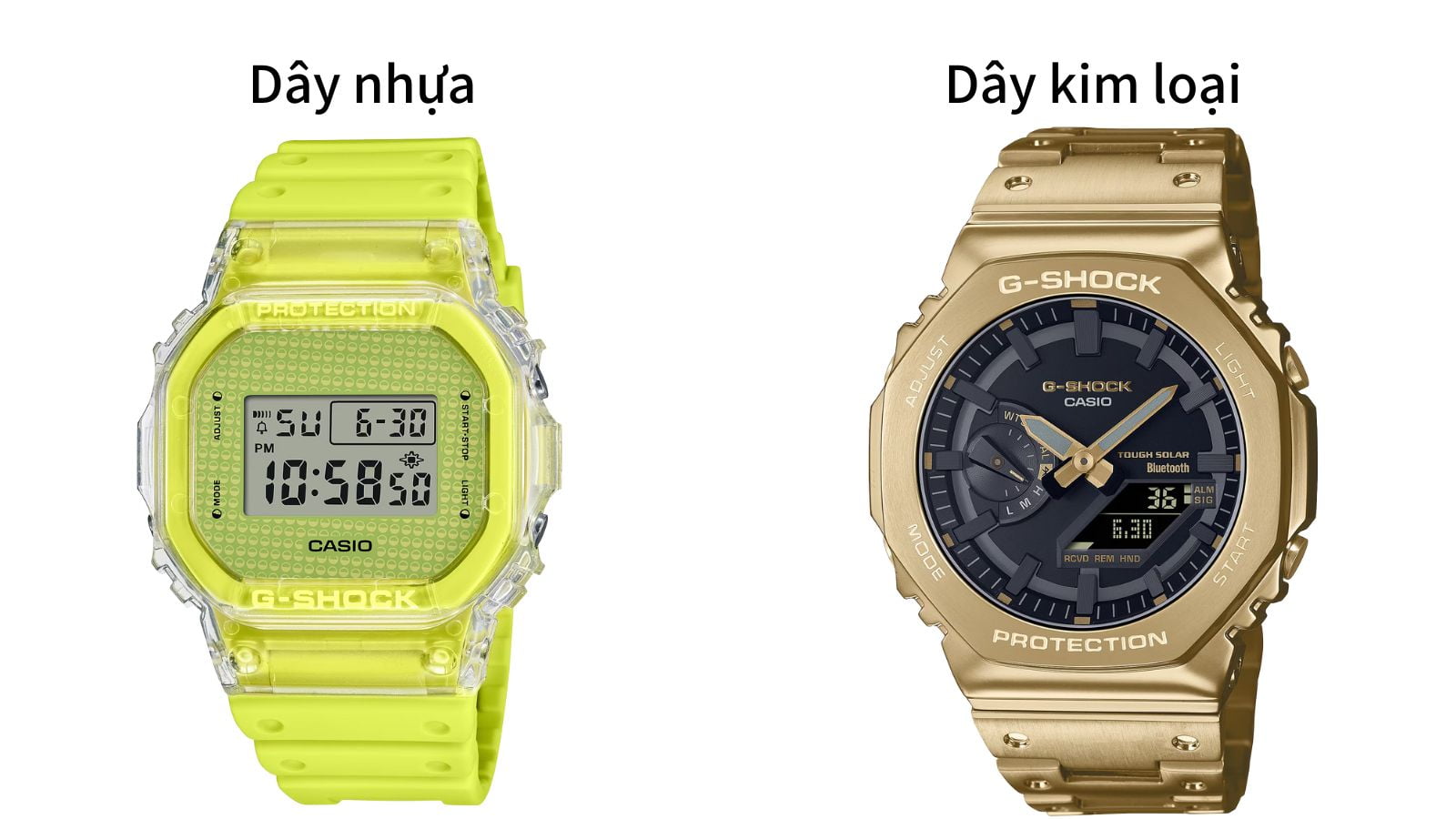 Nên chọn lựa đồng hồ Casio dây nhựa hay dây kim loại? Ưu diểm của đồng hồ Casio dây nhựa
