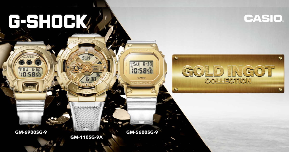 Đồng hồ G-Shock motif thỏi vàng: Trend mới của giới trẻ