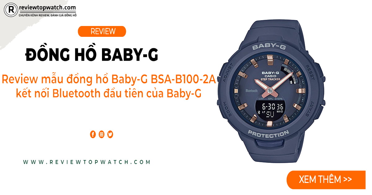 Review mẫu đồng hồ Baby-G BSA-B100-2A