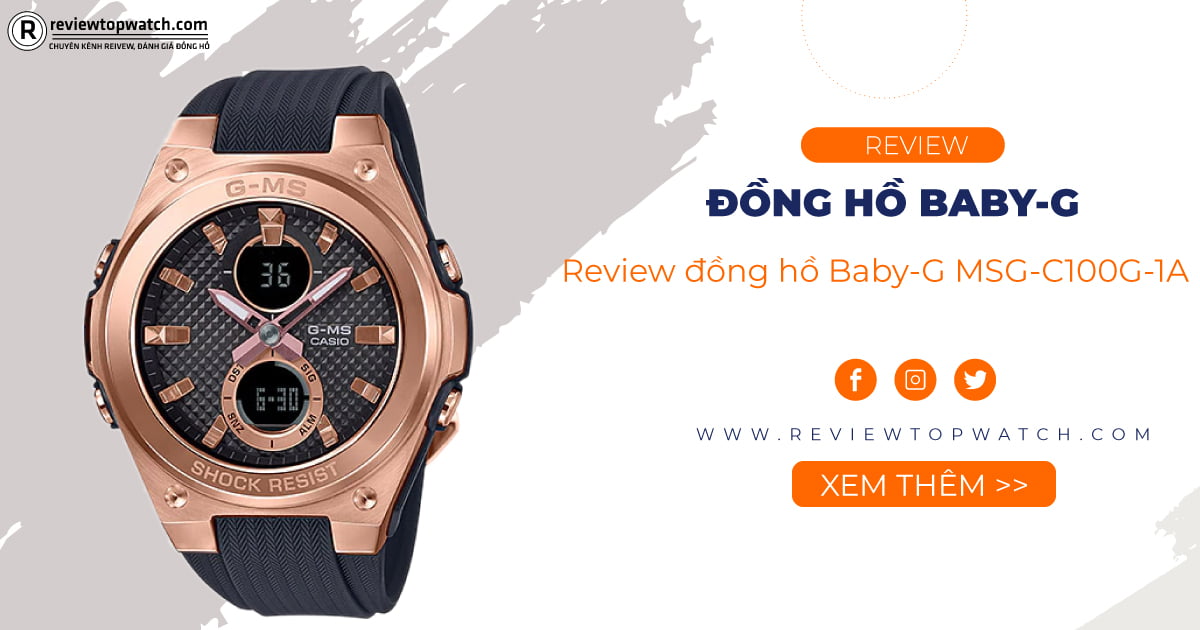 Review đồng hồ Baby-G MSG-C100G-1A