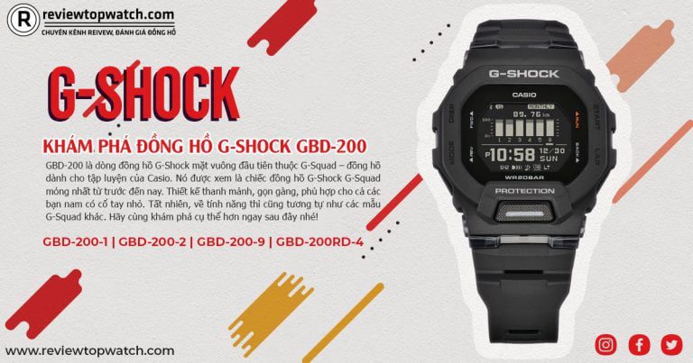 Khám phá đồng hồ G-Shock GBD-200: Thể thao và thời trang