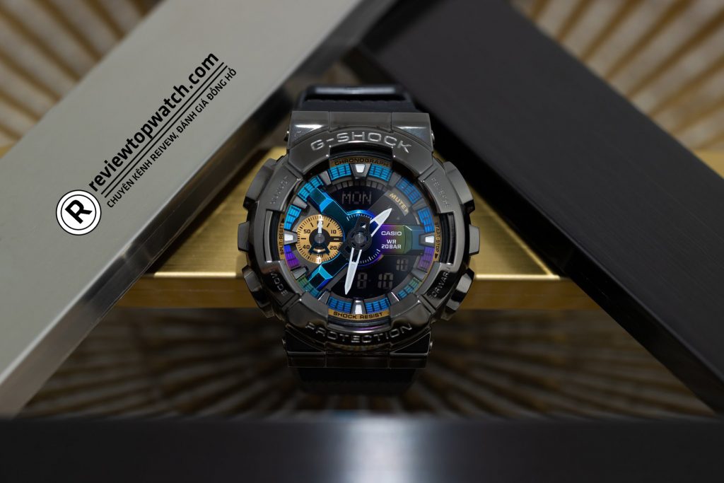 Review chi tiết đồng hồ G-Shock GM-110B-1A vỏ kim loại