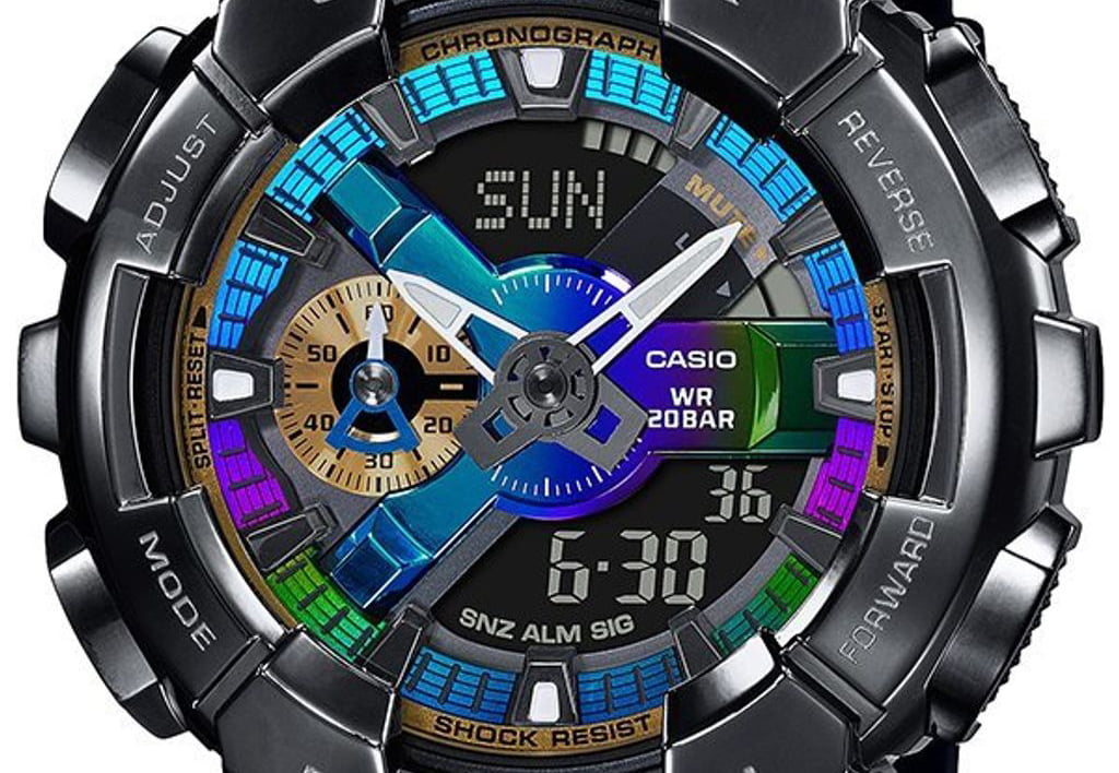 Review chi tiết đồng hồ G-Shock GM-110B-1A vỏ kim loại