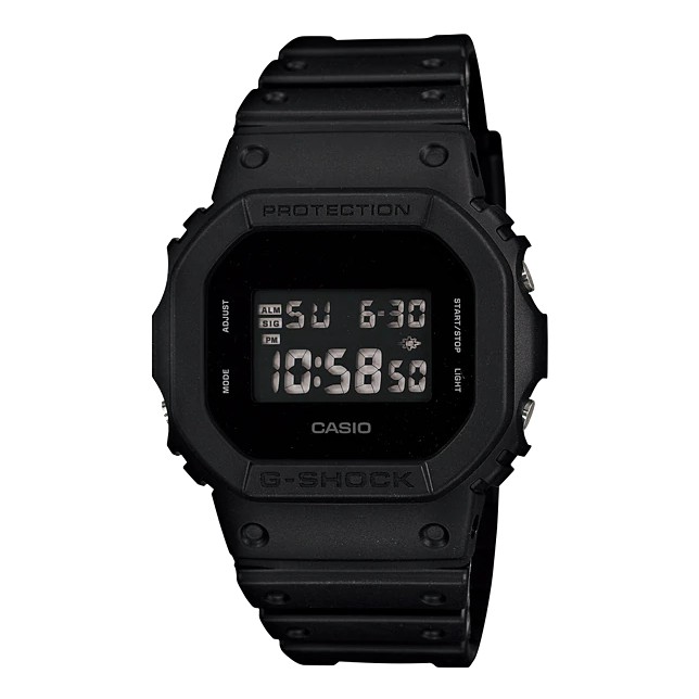 Nên mua những mẫu đồng hồ G-Shock nào để tặng bạn trai? Đồng Hồ Casio Nam Dây Nhựa GSHOCK DW-5600BB-1DR Chính Hãng