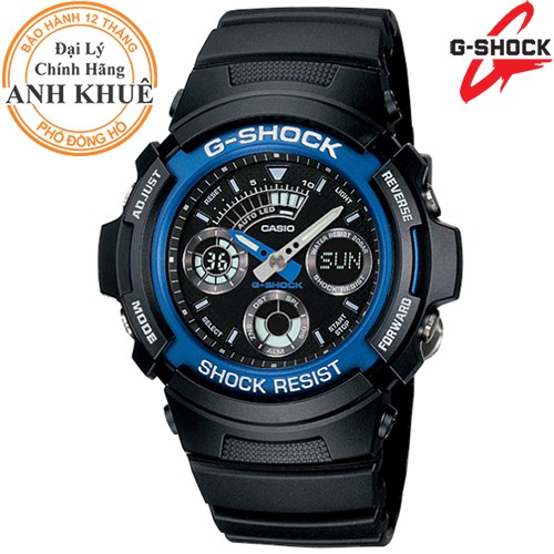 Nên mua những mẫu đồng hồ G-Shock nào để tặng bạn trai? Đồng hồ nam dây nhựa G-SHOCK Casio chính hãng Anh Khuê AW-591-2ADR