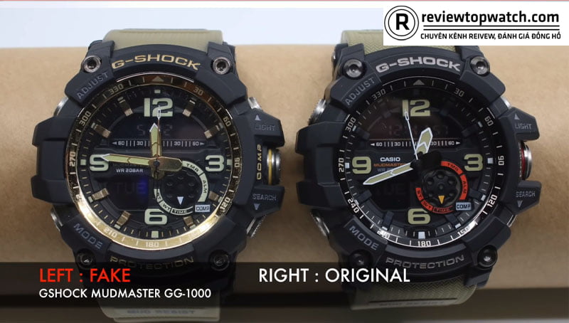 Cách phân biệt đồng hồ G-Shock Fake 